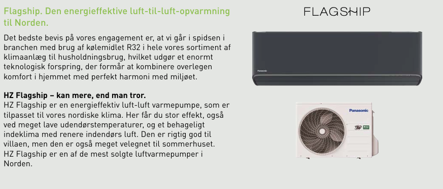 fordelene ved panasonic hz varmepumpe